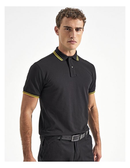 ASQ-AQ011-Mens Classic Fit Tipped Polo 2
